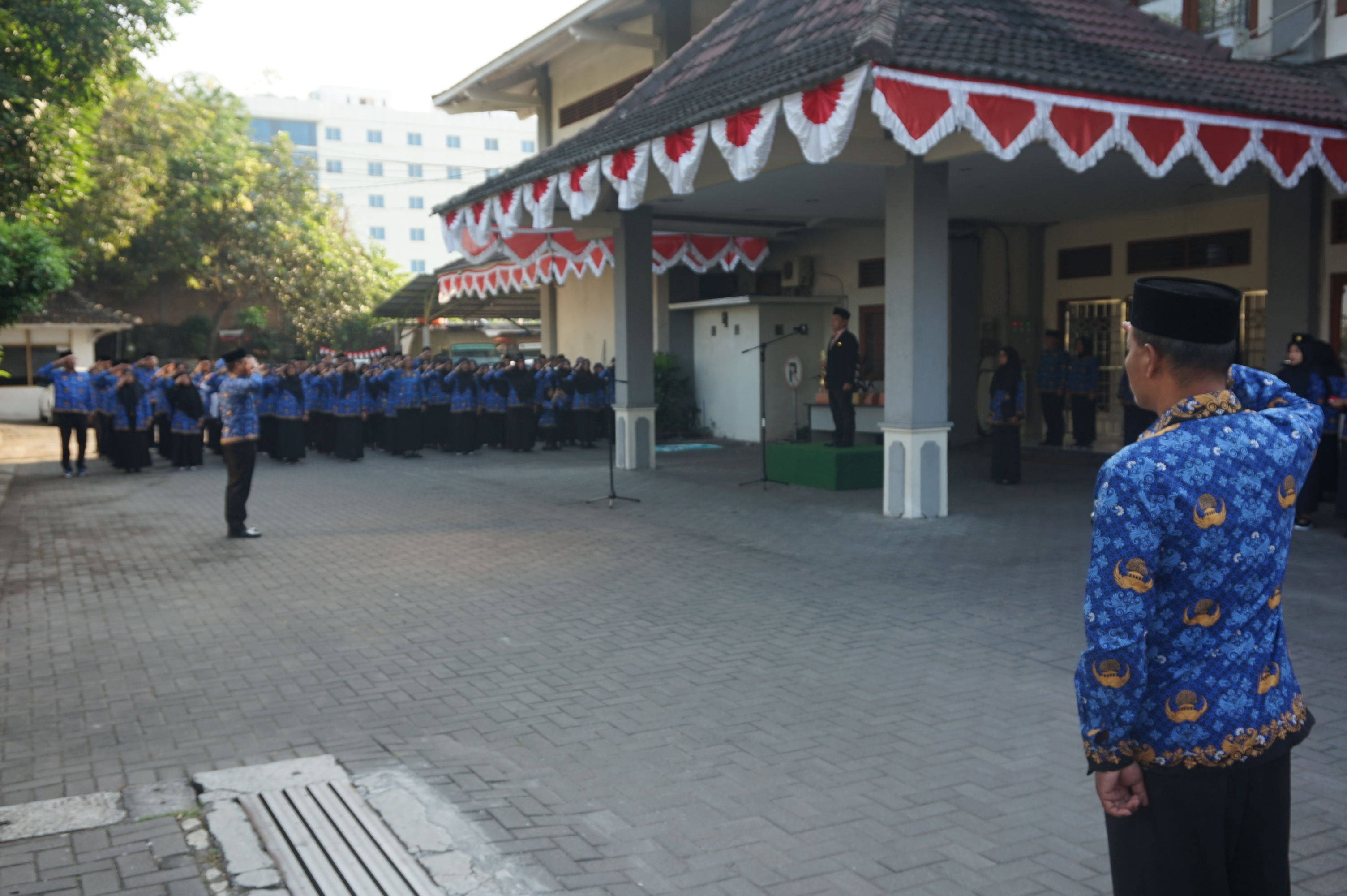 Disnakertrans DIY Gelar Upacara HUT ke-80 Kemerdekaan RI